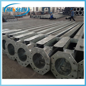 high-mast-pole with hot dip galvanization