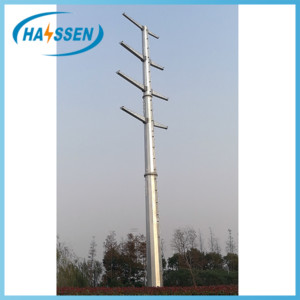 Power Poles/ Electric Poles For Power Transmission Line From 10KV-230KV